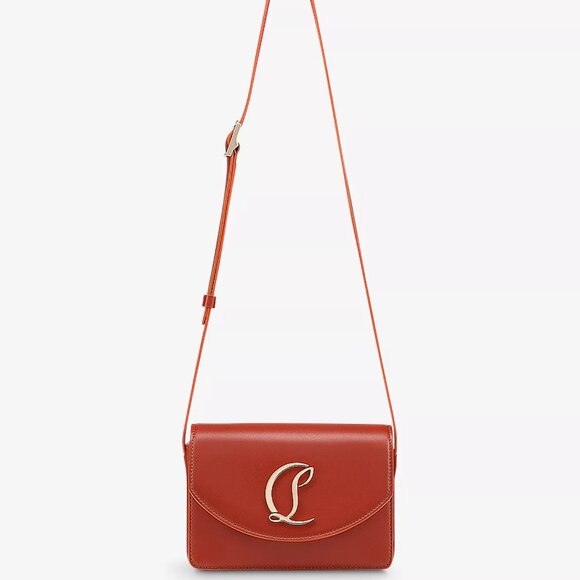 Christian Louboutin LOUBI54 Leather Crossbody Shoulder Bag Rouquine - Picture 5 of 16